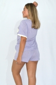 PIJAMA DE SHORT E MANGA CURTA DE CORACAO 