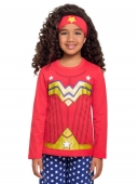 PIJAMA FEMININO INFANTIL VEGGI MANGA LONGA ALGOD&Atilde;O MULHER MARAVILHA 