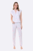 PIJAMA FEMININO MANGA CURTA E CALÇA ESTRELAS - BOCEJINHO