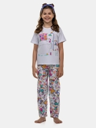 PIJAMA FEMININO INFANTIL COM CAL&Ccedil;A E MANGA CURTA BRANCA - SONHART