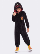 MACACÃO INFANTIL UNISSEX MANGA LONGA PRETO HARRY POTTER - VEGGI