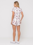 PIJAMA FEMININO MANGA CURTA E SHORT ROSA CLARO DOG - VEGGI