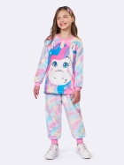 PIJAMA FEMININO INFANTIL MANGA LONGA E CAL&Ccedil;A FLEECE ROSA UNIC&Oacute;RIO - VEGGI